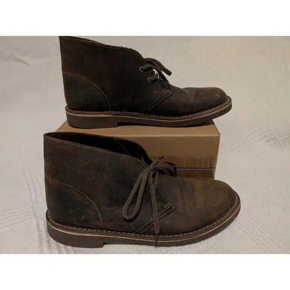 Clarks Bushacre 2 Chukka Boot Beeswax Leather Men’s 9.5 M Desert Casual Brown - Picture 7 of 8